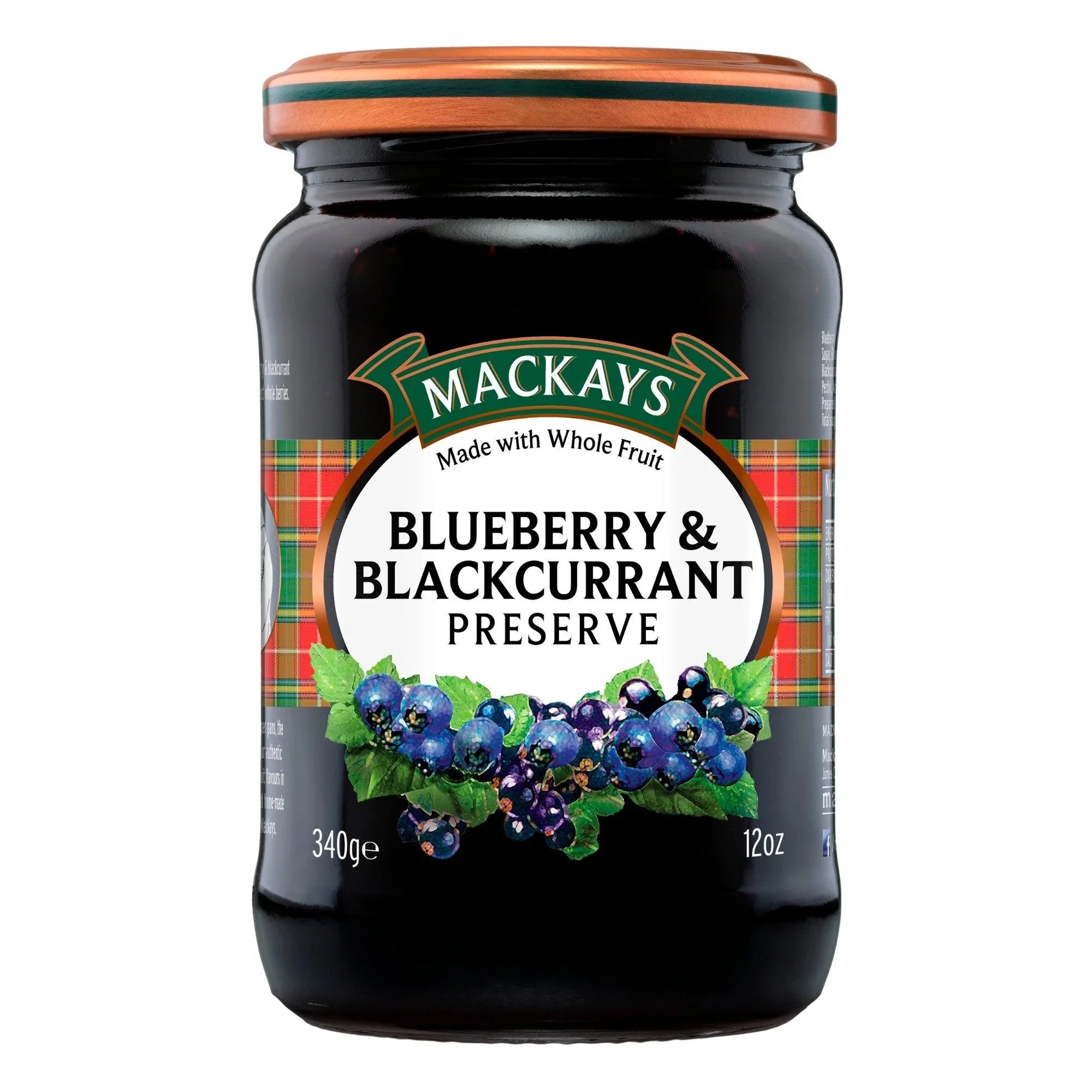 Mackays Blueberry & Blackcurrant Preserve 340gm