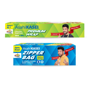 Buy Food Wraps "Premium Wrap 22Cm And Medium Zipper Bag Combo" by Sunbeam combo, Default Title