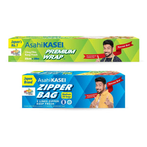 Buy Food Wraps "Premium Wrap 22Cm And Medium Zipper Bag Combo" by Sunbeam combo, Default Title