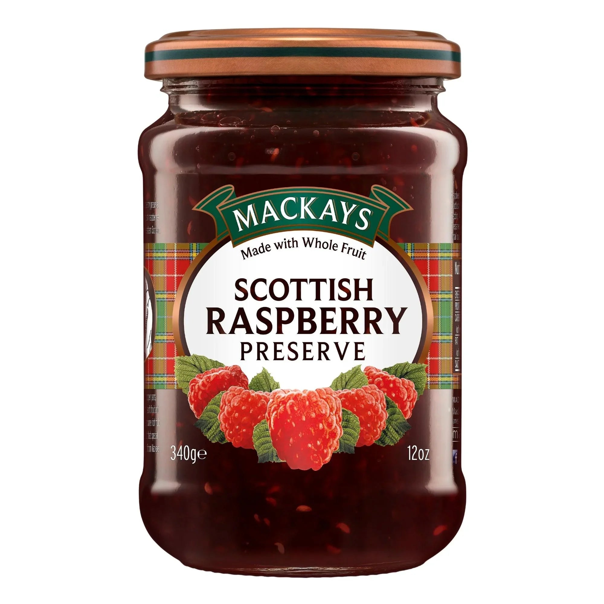 Mackays Scottish Raspberry Preserve Jam 340gm