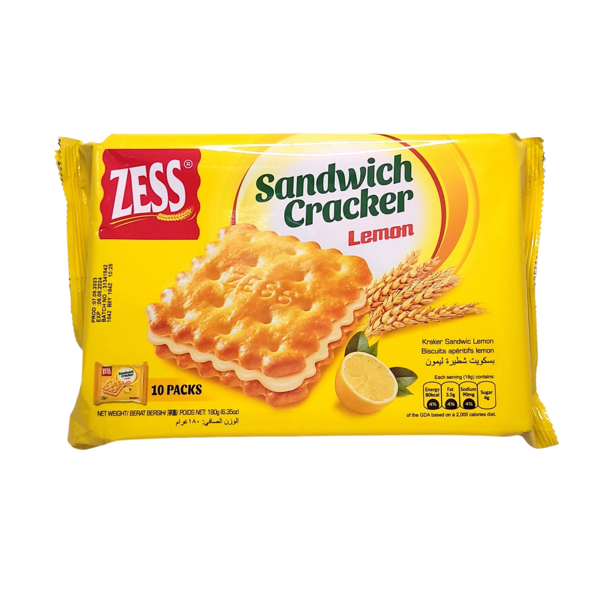 Buy Lemon Sandwich Cracker Zess Sunbeam