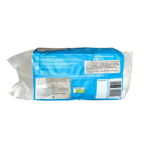Blue Dragon rice noodles package back view with cooking instructions, nutrition info, and 200g weight label