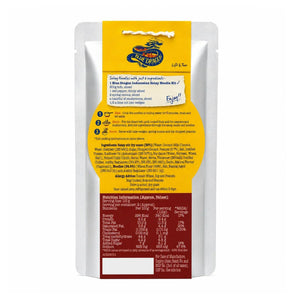 Blue Dragon Indonesian Satay Noodle Kit with cooking instructions and nutrition info