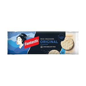 Fantastic original flavour rice crackers packaging, gluten free, oven baked, 100g