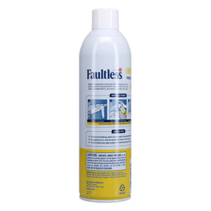 Faultless heavy lemon spray starch can for ironing with usage instructions and caution label