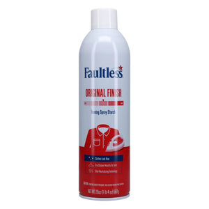 20oz can of Faultless Original Finish Ironing Spray Starch with red and white label