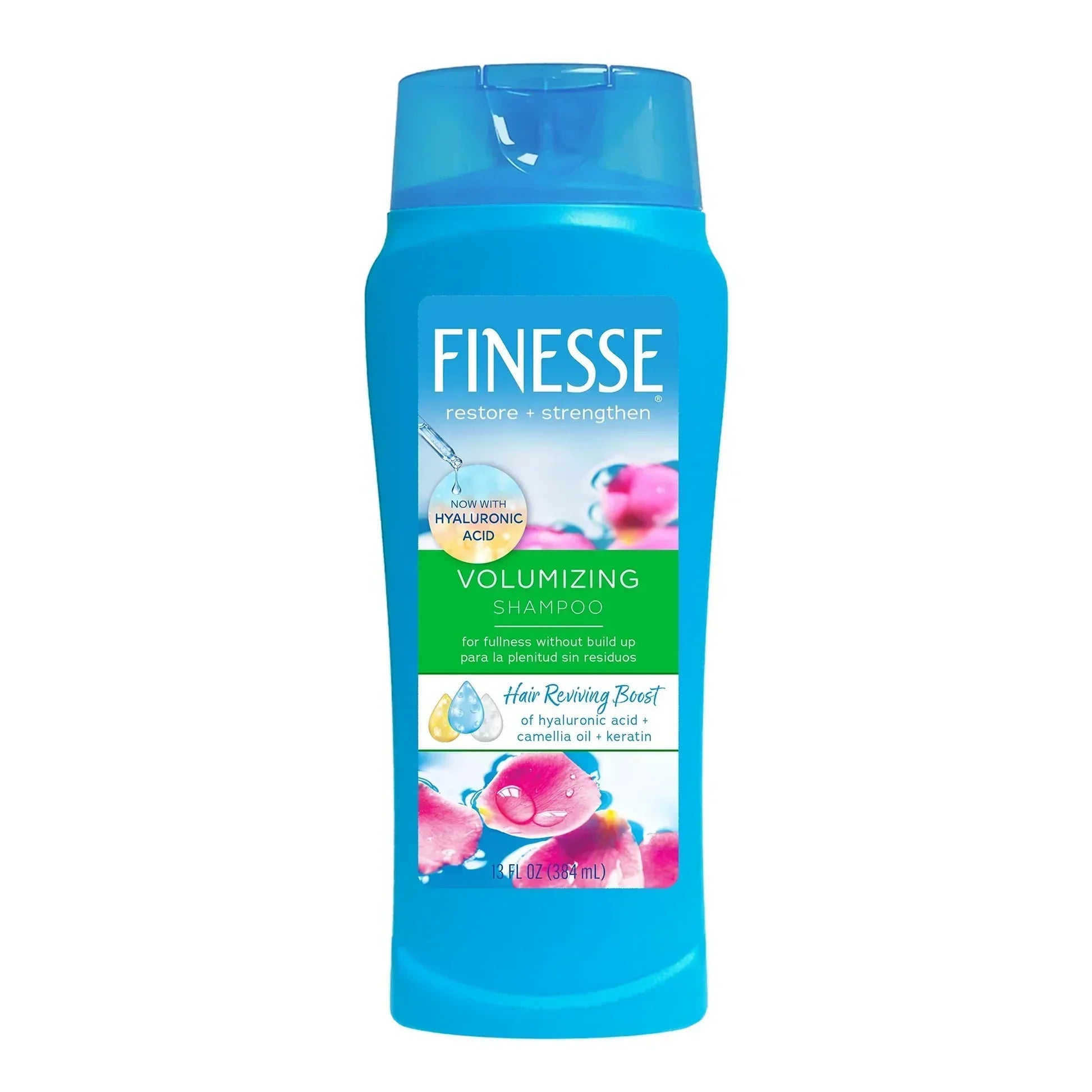 Finesse Volumizing Shampoo bottle with hyaluronic acid, featured on Sunbeam Merchantile Ventures.