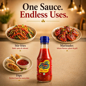 Blue Dragon Hot Chilli Sauce for stir-fries, marinades, and dips — bold, spicy flavor for endless uses