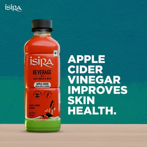 Isira apple cider vinegar beverage with cider vinegar and inulin, green apple flavor, high fibre drink