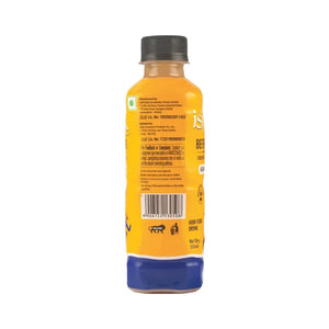 Back view of 250ml Isira Arjuna Cider Vinegar inulin high fiber drink bottle with barcode and label details