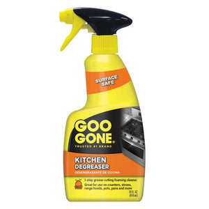 Goo Gone Kitchen Degreaser spray bottle, citrus power, surface safe, for stoves, counters, range hoods