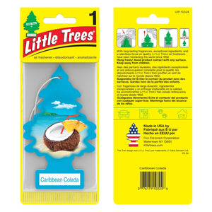 Buy Vehicle Air Fresheners "Car Air Freshener Caribbean Colada Hanging" by Little Trees, Default Title