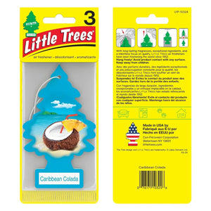 Buy Vehicle Air Fresheners "Car Air Freshener Caribbean Colada Hanging(3 Unit's)" by Little Trees, Default Title