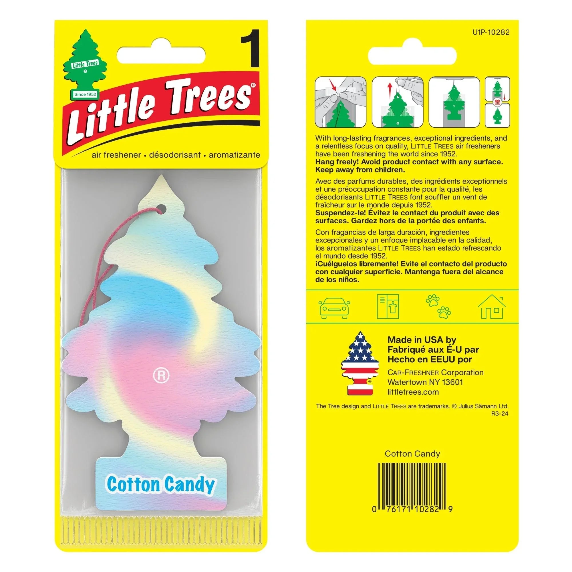 Buy Vehicle Air Fresheners "Car Air Freshener Cotton Candy Hanging" by Little Trees, Default Title