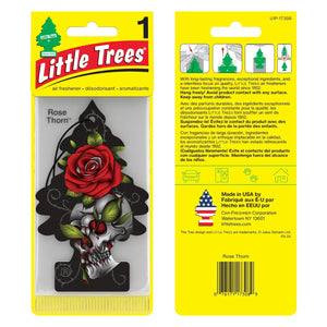 Buy Vehicle Air Fresheners "Car Air Freshener Rose Thorn Hanging" by Little Trees, Pack of 1