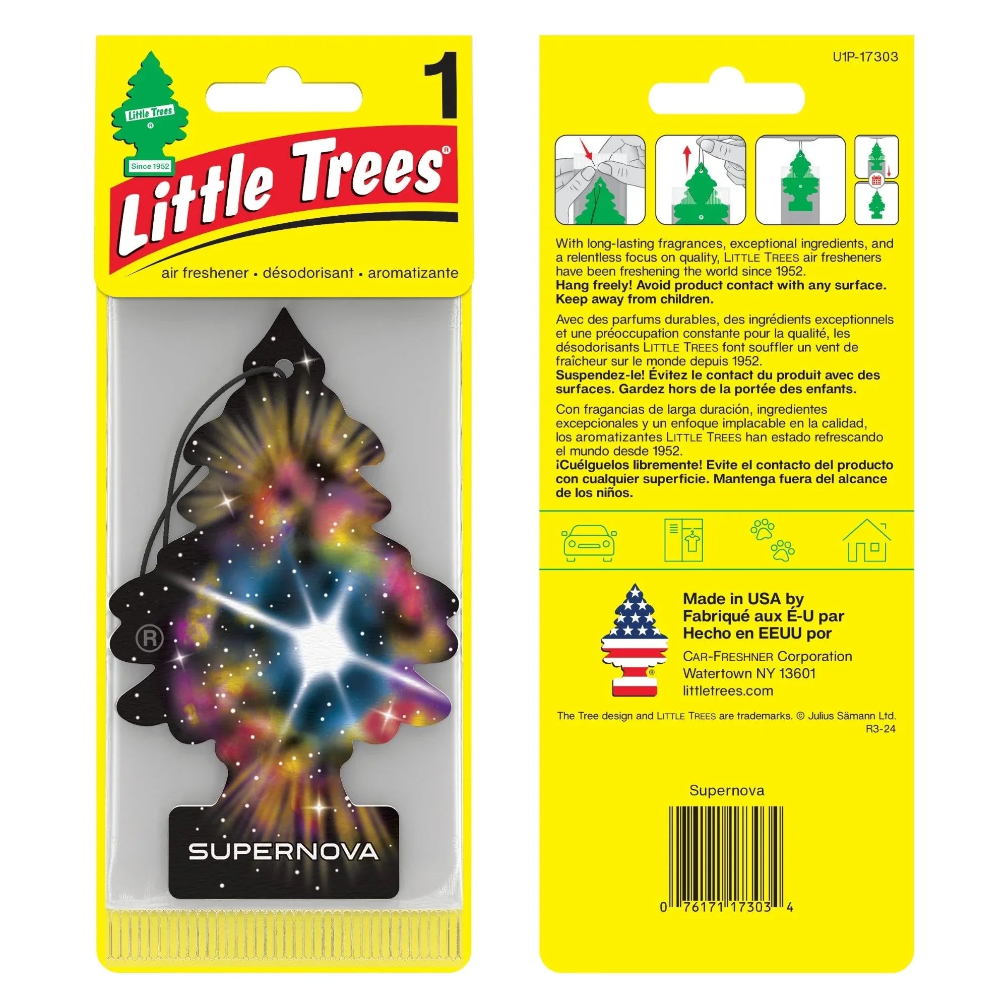 Buy Vehicle Air Fresheners "Car Air Freshener Supernova Hanging" by Little Trees, Default Title