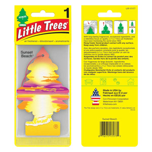 Buy Vehicle Air Fresheners "Car Air Freshener Sunset Beach Hanging" by Little Trees, Default Title
