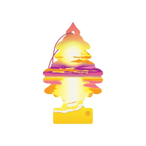 Colorful ice cream-shaped air freshener on a white background