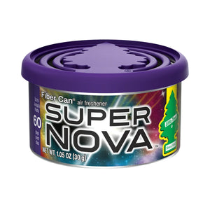 Little Trees Supernova Fiber Can air freshener with purple lid, sold by Sunbeam Merchantile