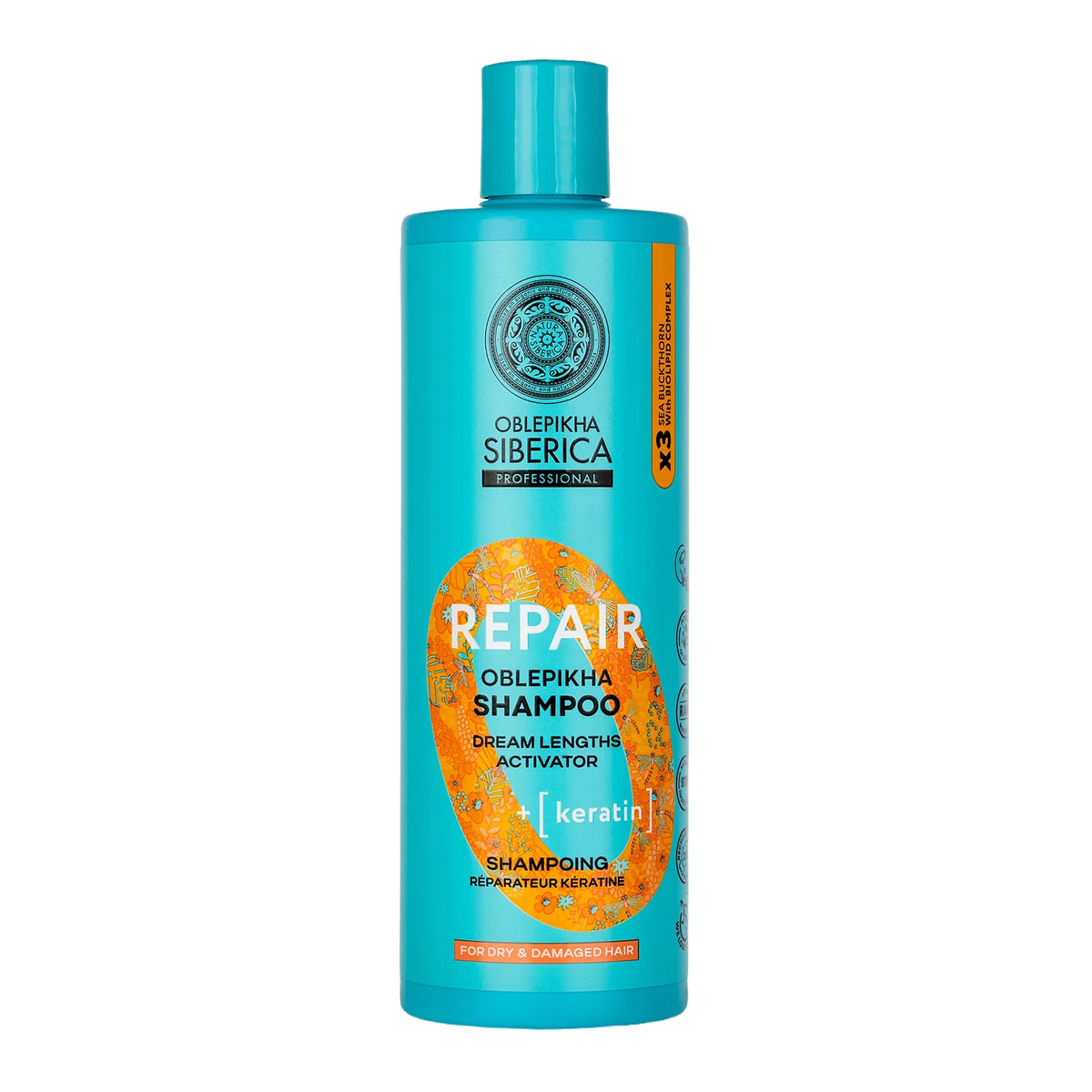 Oblepikha Siberica Professional Repair Shampoo for dry and damaged hair