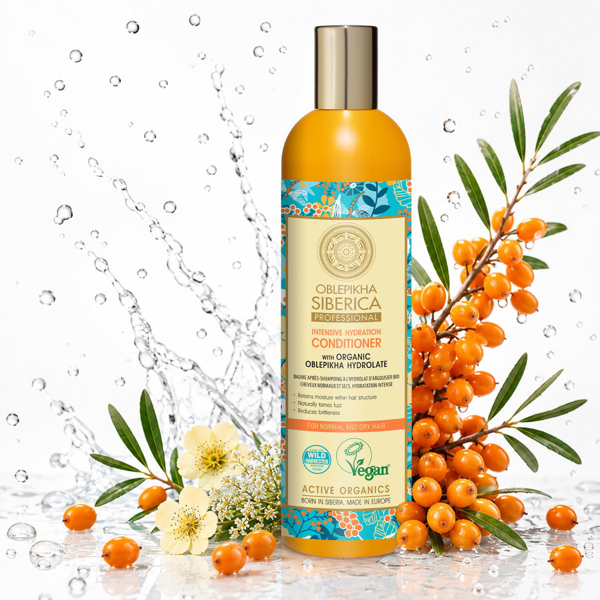 Natura Siberica Oblepikha Intensive Hydration Conditioner, 400 ml | For Normal & Dry Hair