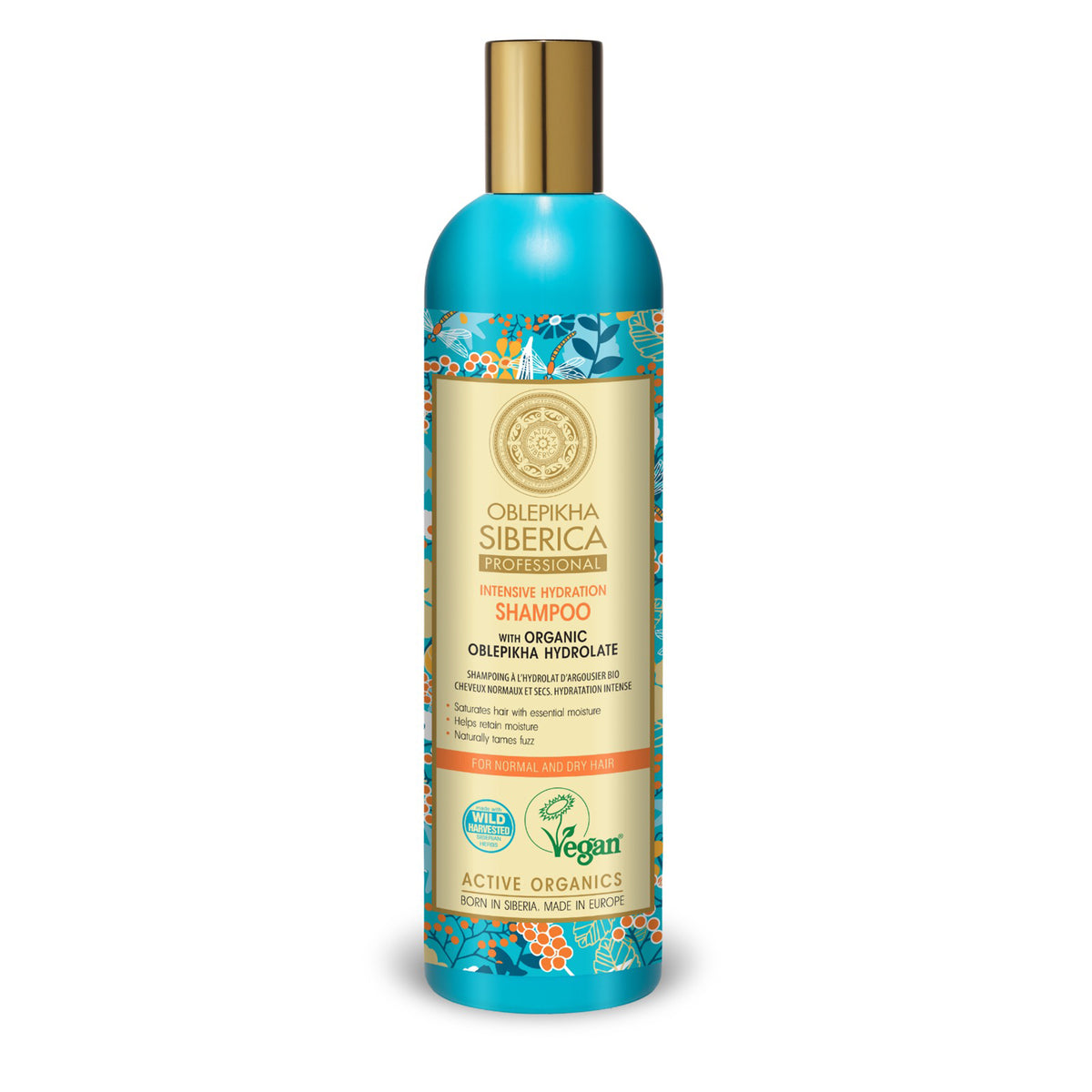 Natura Siberica Oblepikha Intensive Hydration Shampoo, 400 ml | For Normal & Dry Hair
