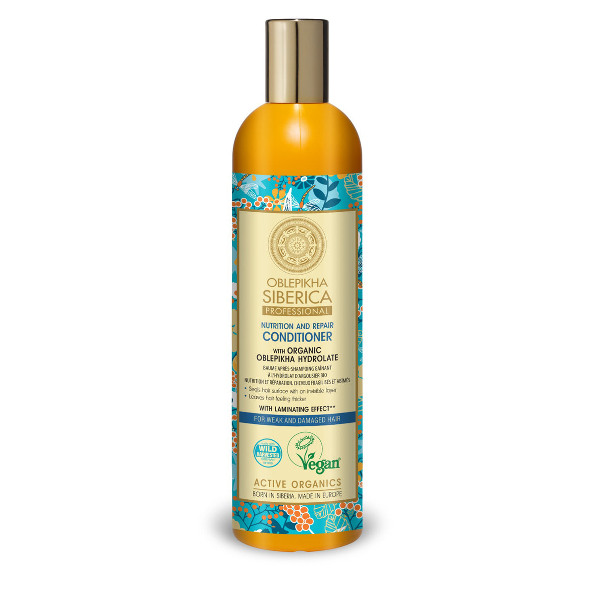 Natura Siberica Oblepikha Nutrition & Repair Conditioner, 400 ml | For Weak & Damaged Hair