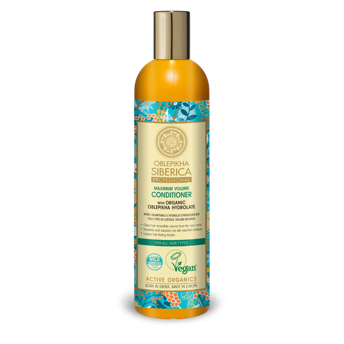 Oblepikha Siberica Professional Maximum Volume Conditioner with organic sea buckthorn