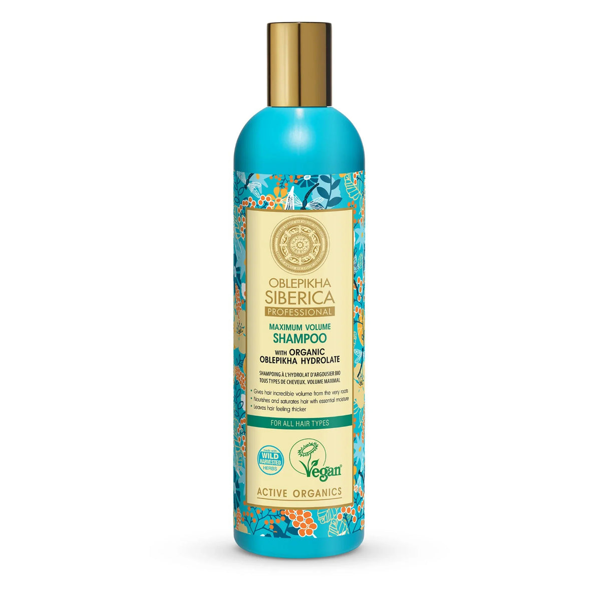 Oblepikha Siberica Professional Maximum Volume Shampoo with Organic Oblepikha Hydrolate
