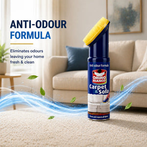 Omino Bianco Carpet & Sofa Cleaner with anti-odour formula for fresh, clean home interiors
