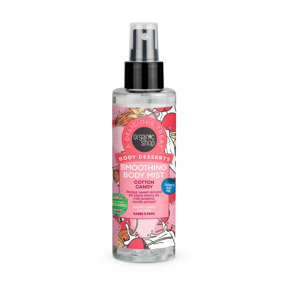 Organic Shop Body Desserts Smoothing Body Mist in Cotton Candy scent