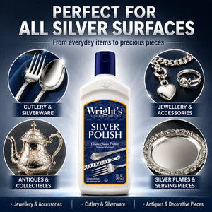 Wright's Silver Polish for cutlery, jewelry, antiques, and silver plates