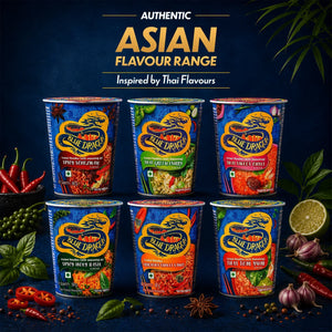 Blue Dragon authentic Asian instant noodles in Thai-inspired flavors with fresh herbs and spices