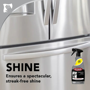 Weiman Stainless Steel Cleaner & Polish for streak-free shine on appliances