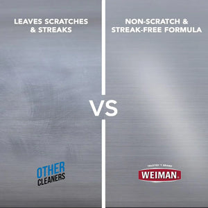 Weiman vs other cleaners: non-scratch, streak-free formula comparison on stainless steel