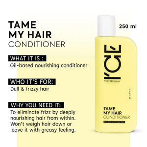 ICE Professional Tame My Hair oil-based nourishing conditioner for dull and frizzy hair, 250ml
