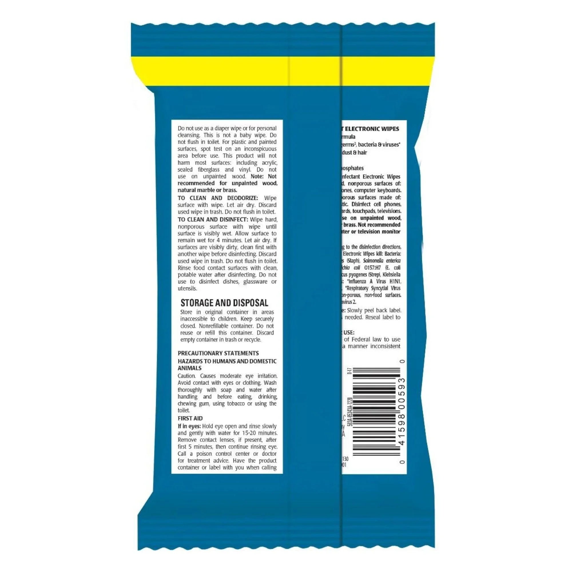 Disinfectant Electronic Wipes