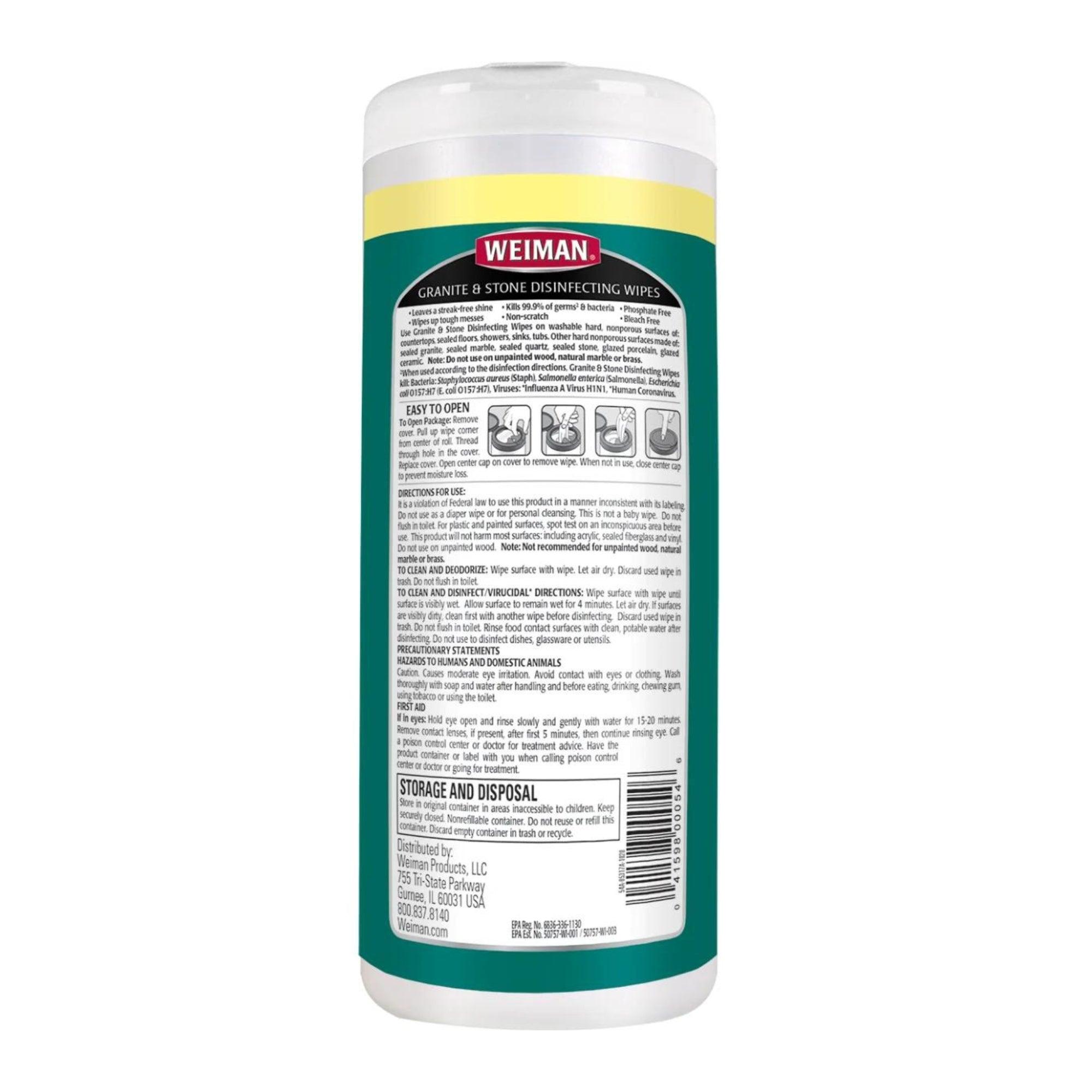 Granite And Stone Disinfecting Wipes