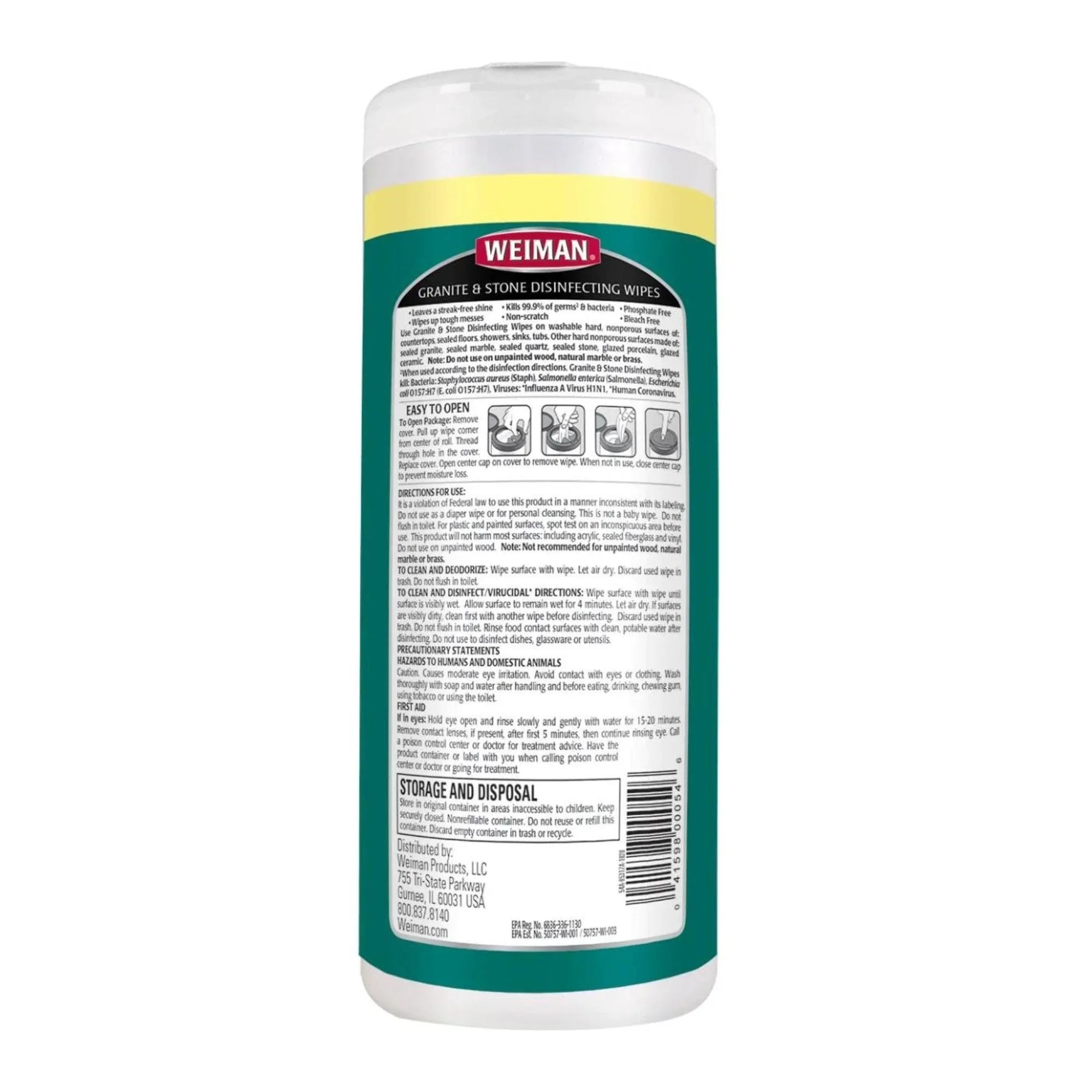 Granite And Stone Disinfecting Wipes