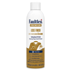 Faultless Premium Luxe Finish ironing spray for crisp, professional garment care