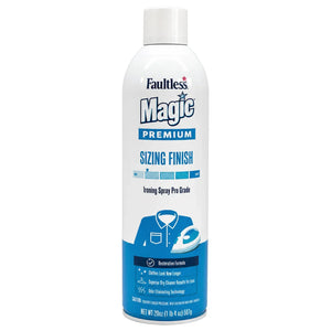 Faultless Magic Premium Sizing Finish ironing spray for crisp, professional fabric care
