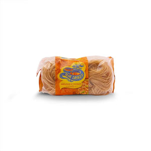 Blue Dragon wholewheat noodles in orange packaging on a white background