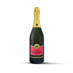 Bottle of Valentino Cuvee Royale non-alcoholic sparkling grape cranberry drink