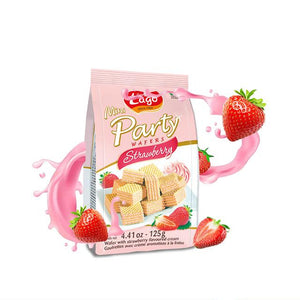 Buy Snack Foods "Strawberry Cream Mini Party Wafers" by Gastone Lago, Default Title