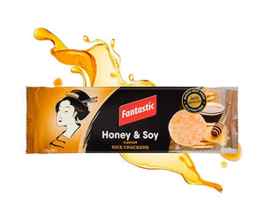 Buy Puffed Rice Cakes "Honey Soy Rice Crackers" by Fantastic, Pack of 1