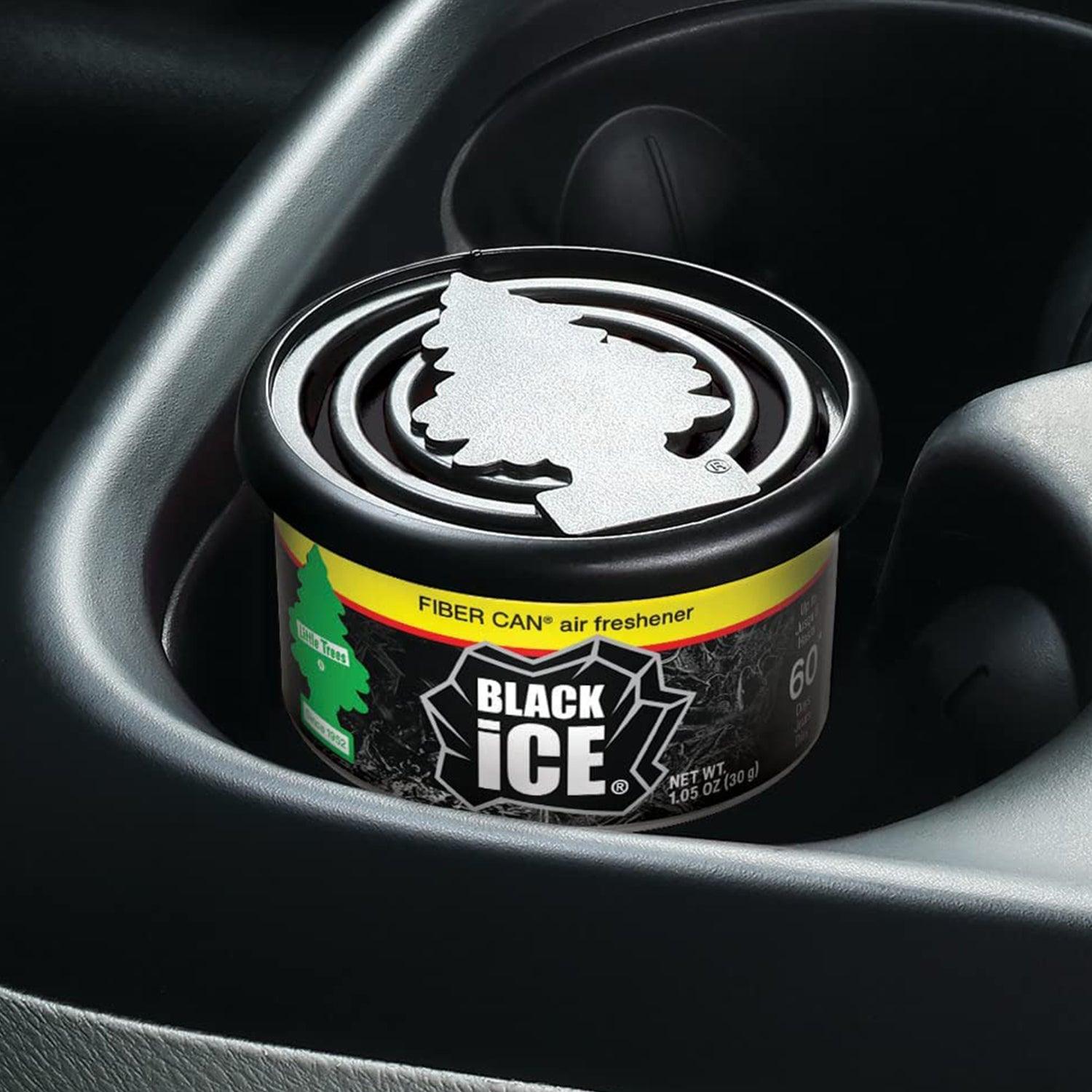 Little Trees Air Freshener Black Ice Fiber Can