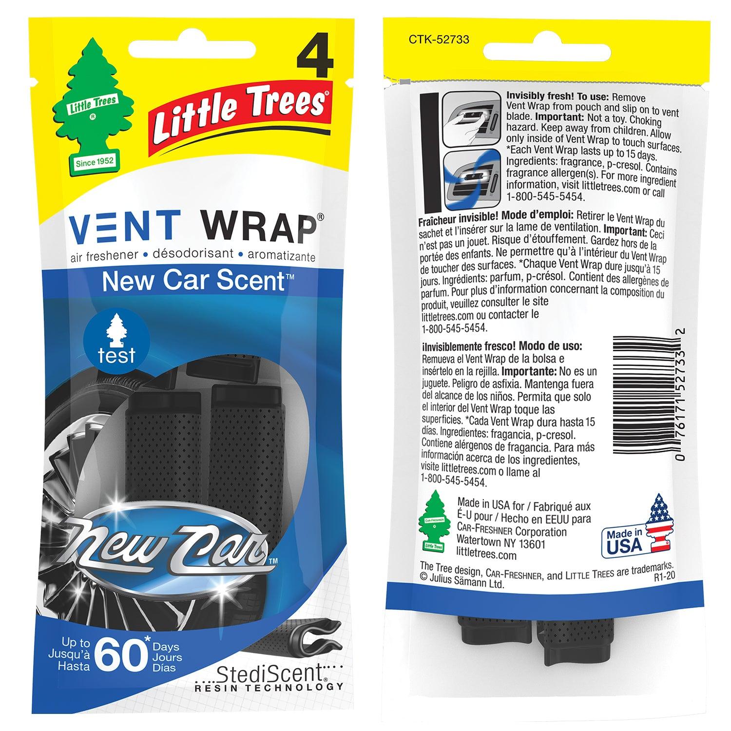 Little Trees Air Freshener New Car Scent Vent Wrap