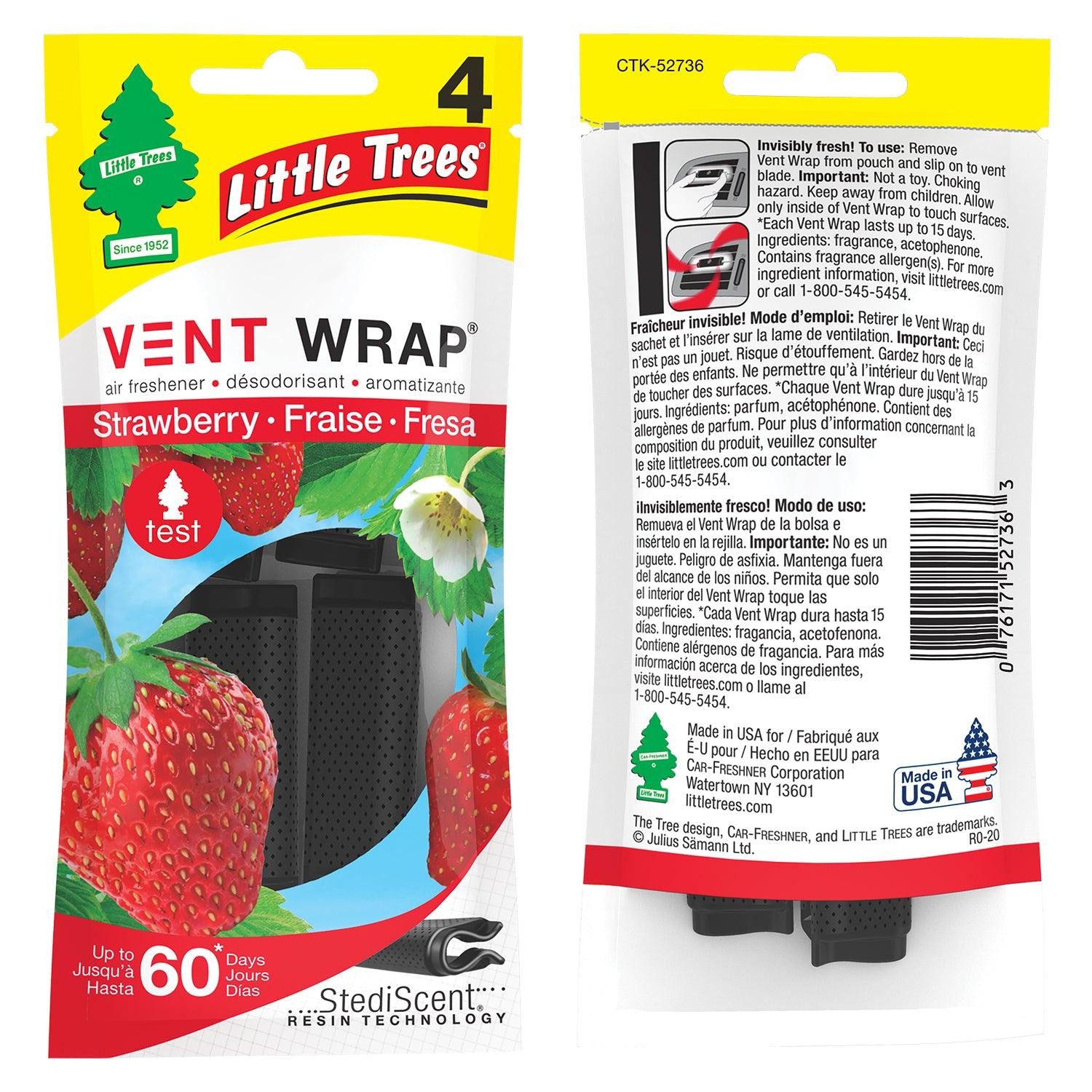 Little Trees Air Freshener Strawberry Vent Wrap