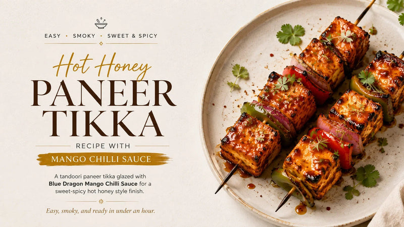 Hot Honey Paneer Tikka Recipe with Mango Chilli Sauce