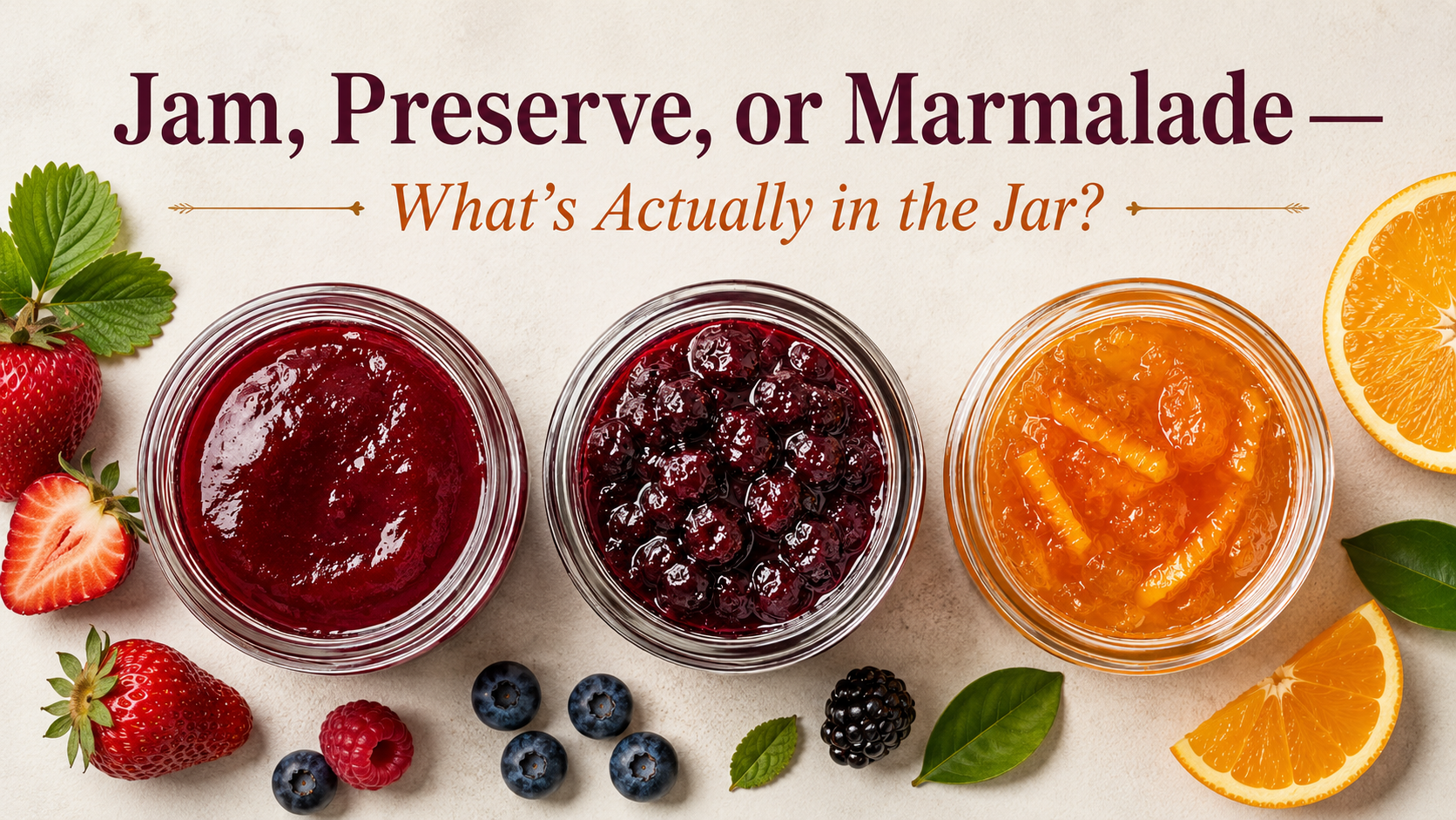 Jam, Preserve, or Marmalade - What's Actually in the Jar?